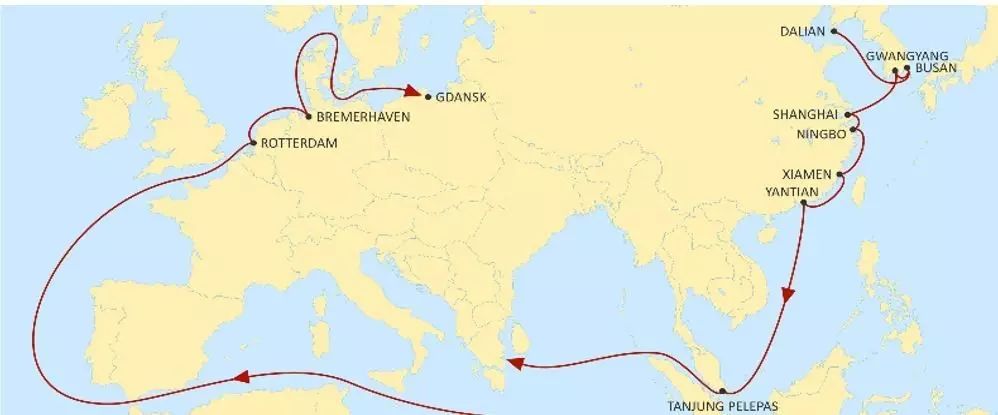 msc地中海航运远东至西北欧航线重磅升级