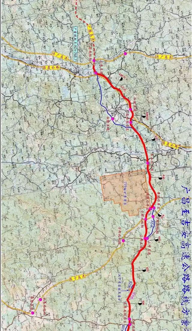 广昌至吉安高速年内开工,途经永丰上固/三坊可上下高速.