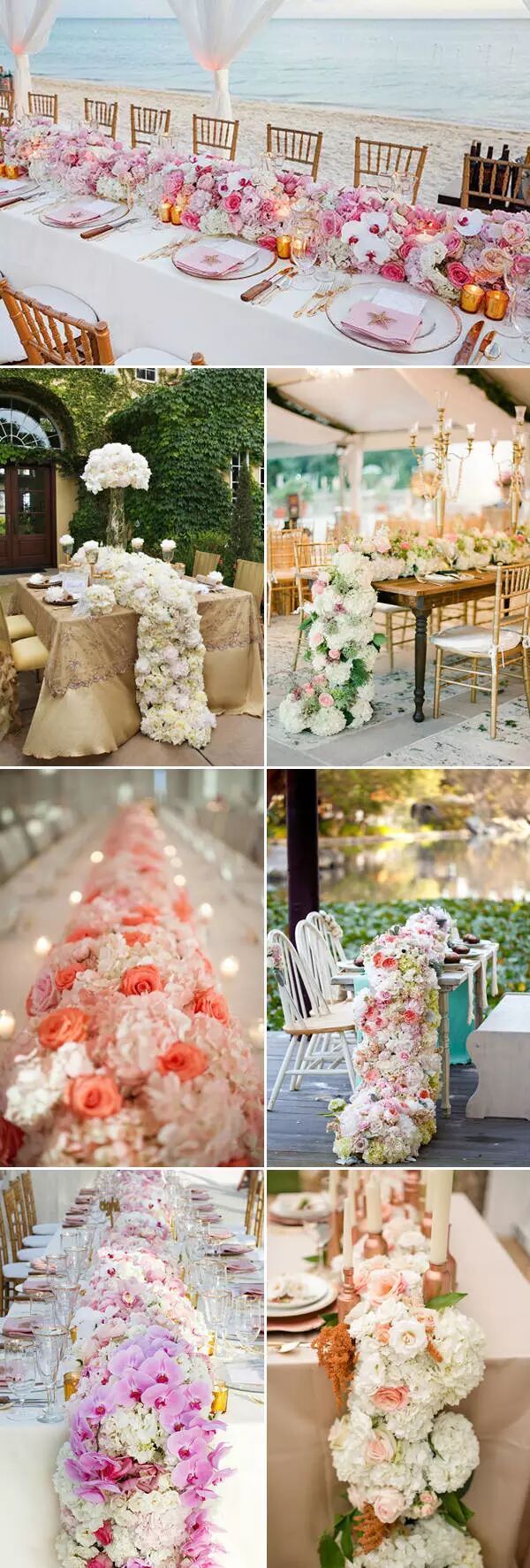 浪漫爆表的婚礼餐桌装扮是这样的