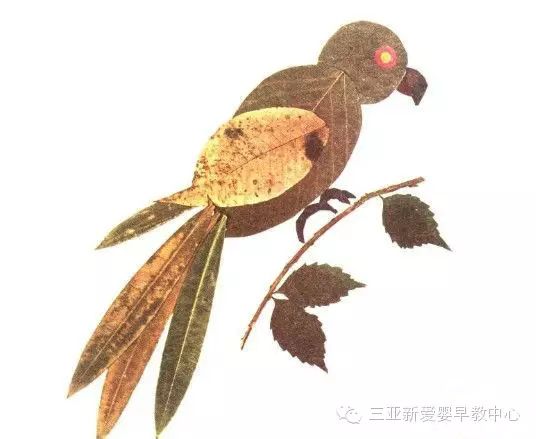 有趣的树叶拼贴画. 有趣的树叶拼贴画.