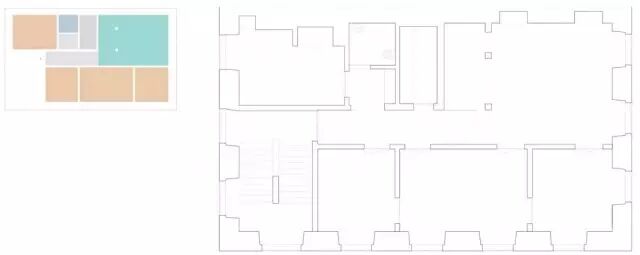 一堵半圆形的分隔墙，划分日夜不同的生活空间！