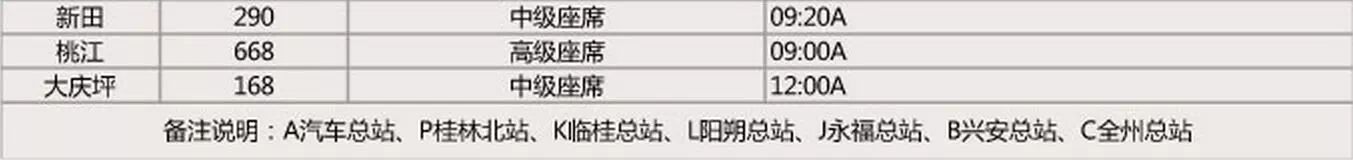 快收藏！桂林汽车客运站发车时刻表599 / 作者:thkfh / 帖子ID:111534