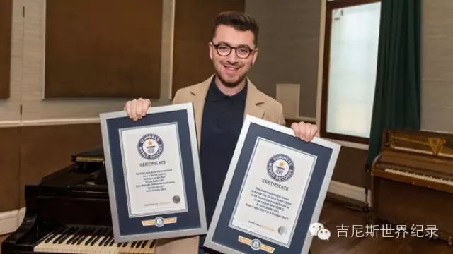 Sam Smith荣获两项世界纪录
