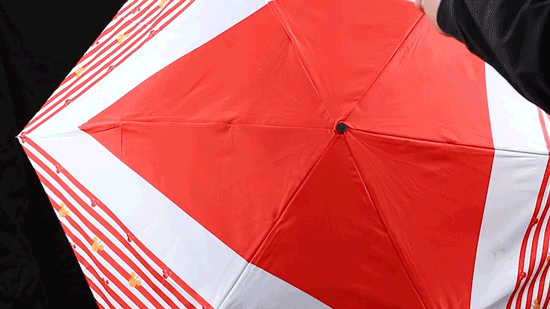 大家会看得更仔细一点再来看一个冲击力强一点的gif雨伞瞬间变干!