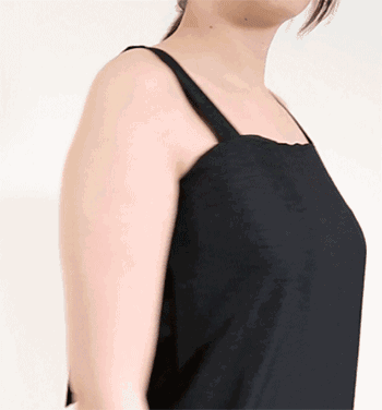 对于大胸姑娘,把胸部遮起来就不用担心爆乳和走光问题;而对于小胸姑娘