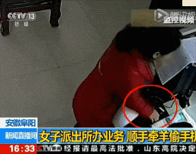 搞笑图片:大姐不服你不行啊,胆子可真大这种地方你也敢顺手牵羊?