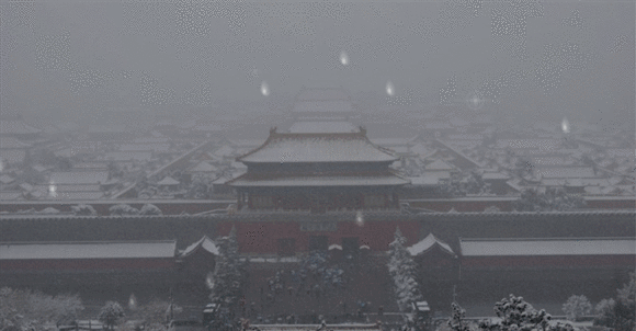 下雪后的大北京.