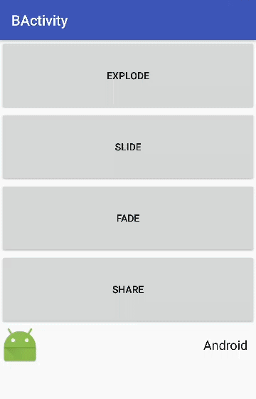 (1)explode explode的效果是下一个页面的元素从四面八方进入,最终