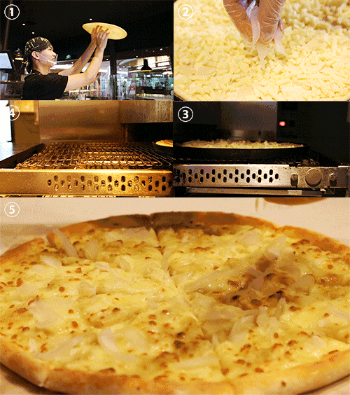 现点现做的榴莲比萨才有这样的实力