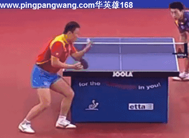 马琳直拍勾手发球【全民gif1月份】