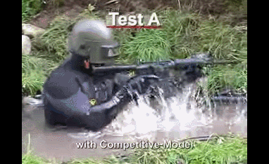 美军现役的m4,出水射击直接炸膛
