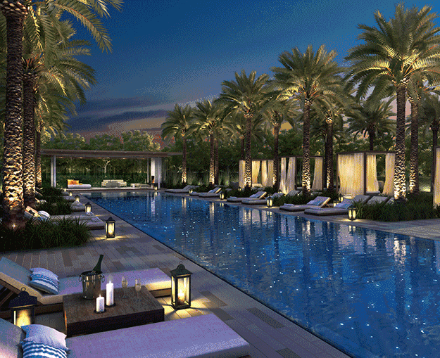 室外恒温泳池 ▼