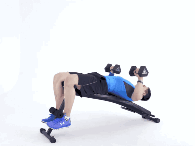 最全哑铃动作动图,用哑铃锻炼全身肌肉