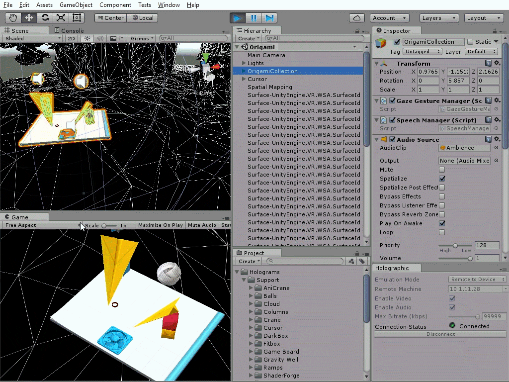unity 5.5现已支持microsoft holographic.