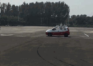 百度无人汽车驾照考试 司机竟是两只汪星人