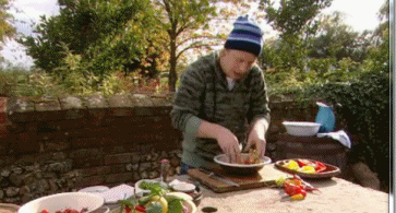 厨子做菜靠厨房?吉米说,no! 花园,森林,随便找块空地,野战!