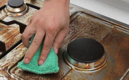 厨房清洁布,比普通抹布更加厚实,双面都可以使用.