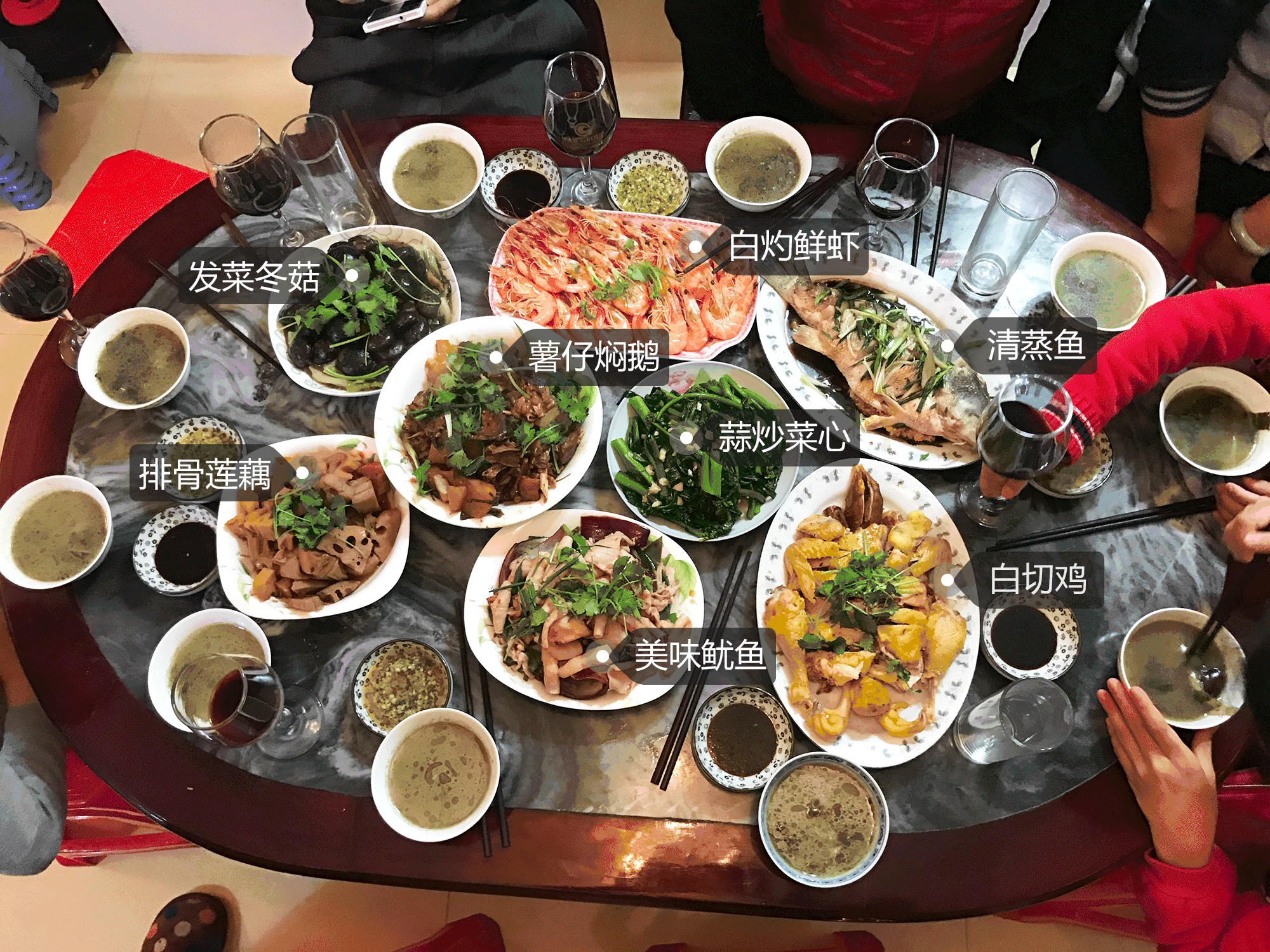 (去年的年夜饭の九大簋)