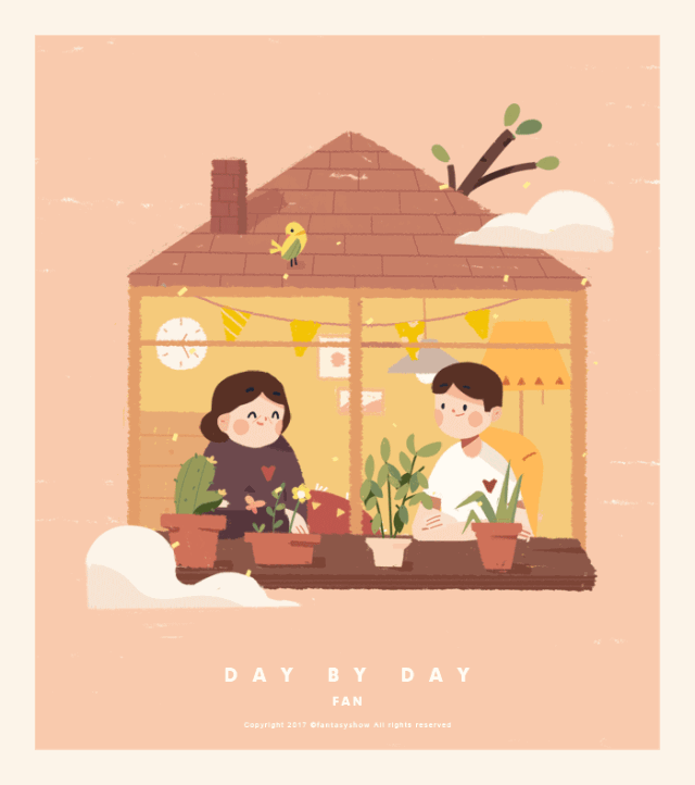 这是一套,温暖了上百万人内心的插画!-来自微信公众号