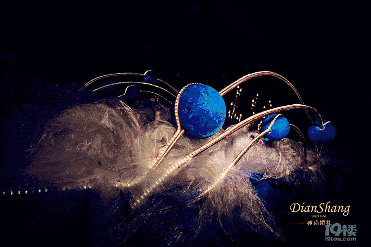 先放张全景图 t台上铺着blingbling的星空,踩上去就有一种漫步太空