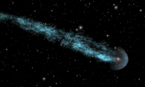 哈雷彗星每76年就会回到太阳系的核心区,散布在彗星轨道上的碎片,形成