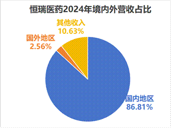 恒瑞医药2024年境内外营收占比