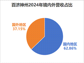 百济神州2024年境内外营收占比