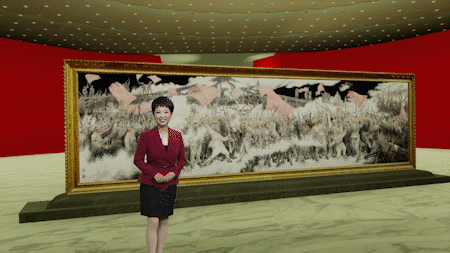 红旗漫卷，决战津门|《美术经典中的党史》邀您走近中国画《天津解放——会师金汤桥》……