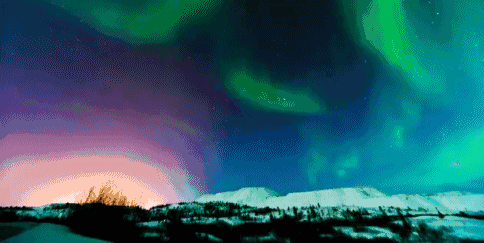 追逐幸福的北极光, 暗夜星空里翩翩起舞的光之女神, 在北极圈拉普兰