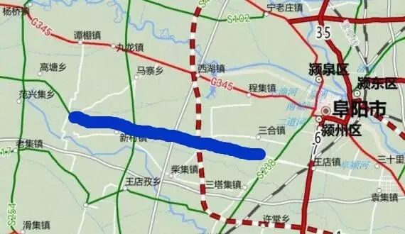 1,s314颍州三合至欧庙段改建工程 起点位于颍州区与规划航颍路平交处