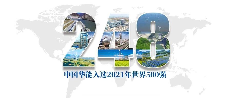 中国华能连续13年，2021年↑18位