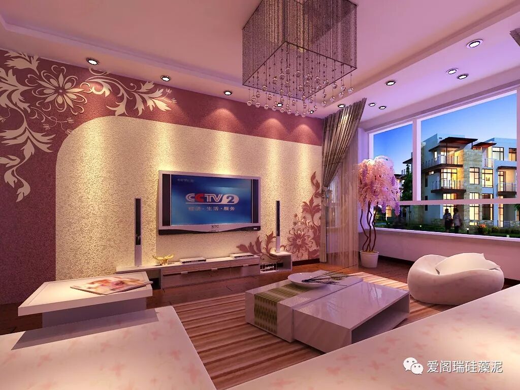 爱阁瑞硅藻泥装修效果图 硅藻泥墙面装修效果图