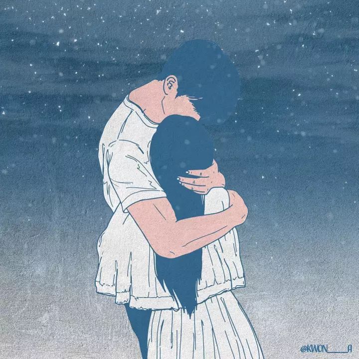 当下最火情侣"18禁"插画,看过一张脸就红了