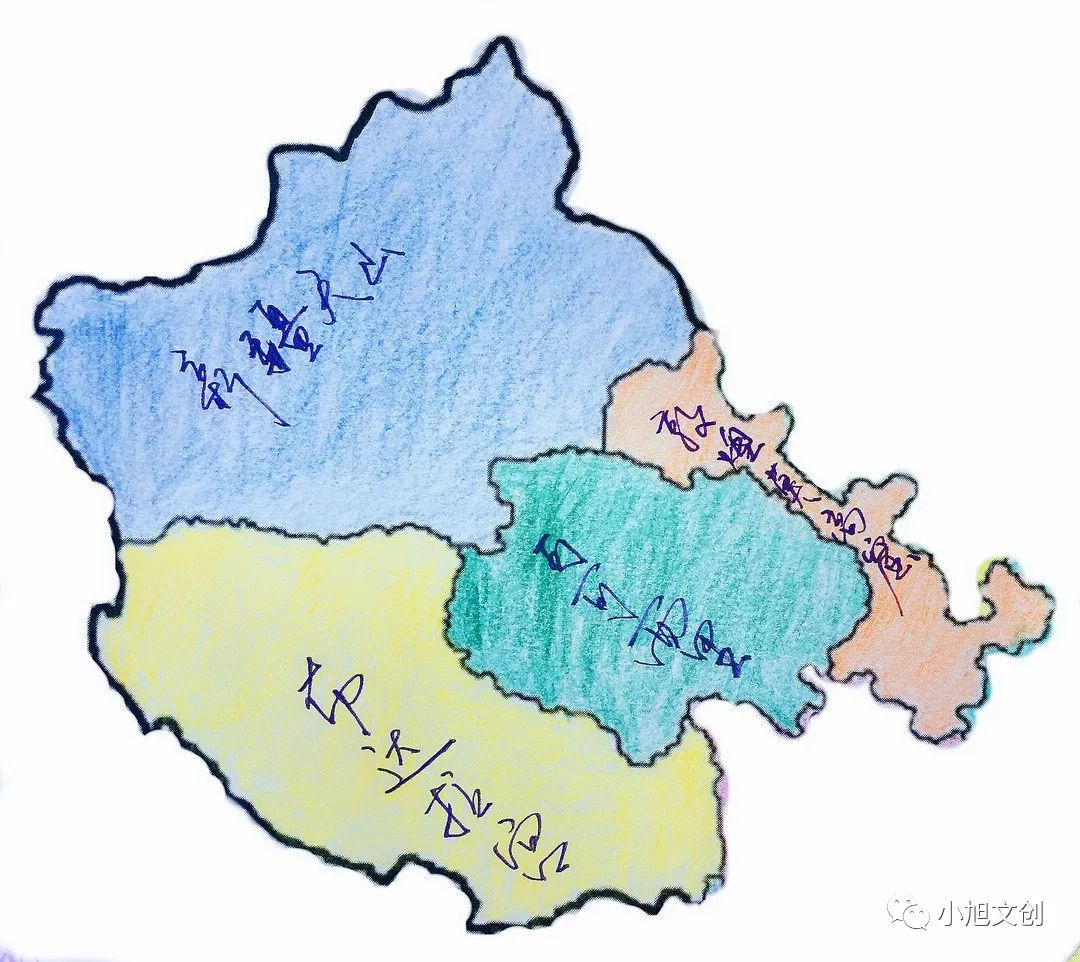 中国世界文化和自然遗产&中国"世界级"非遗手绘地图图片