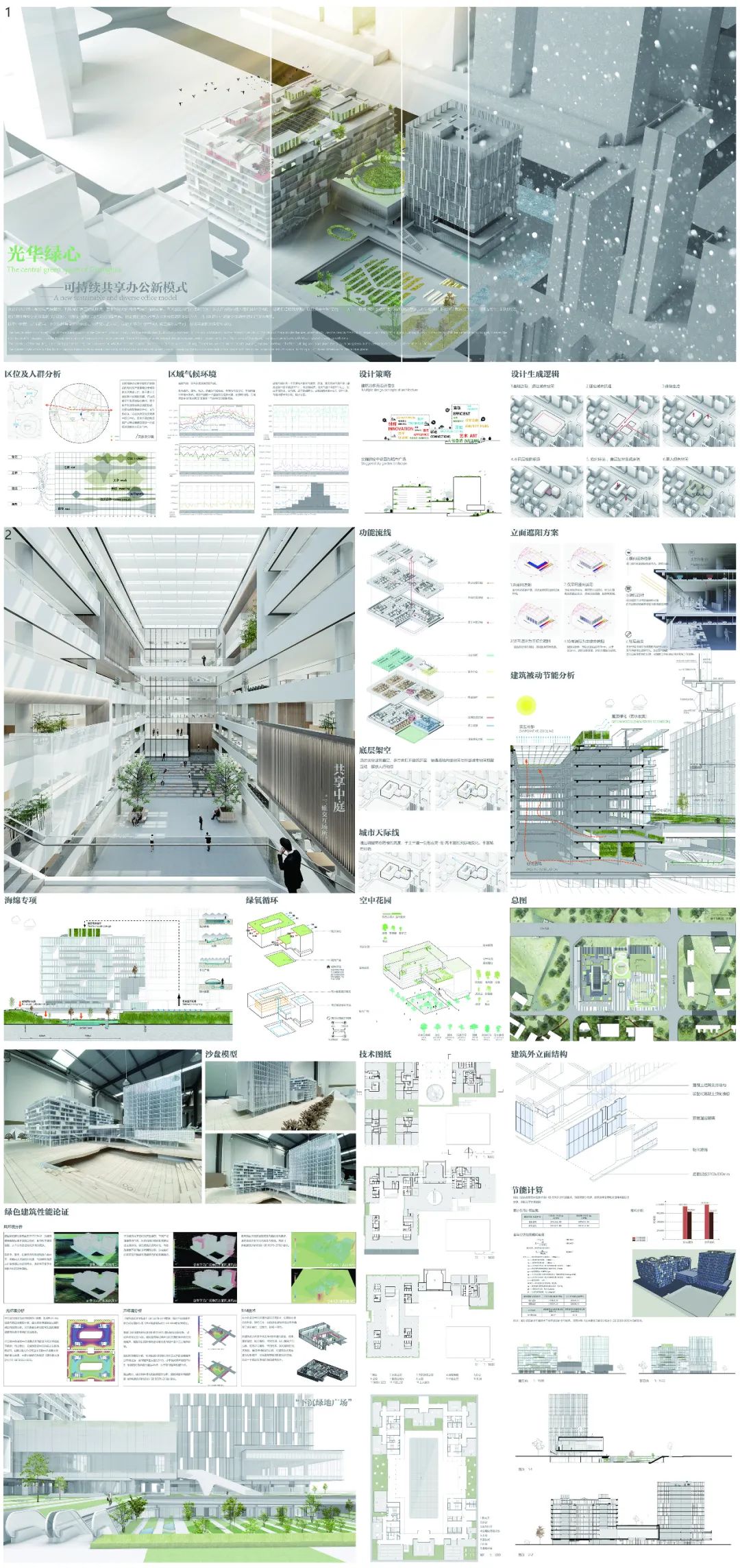 2020第一届全国绿色建筑设计竞赛入围作品专业组公示