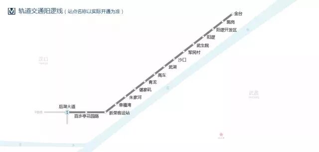 21号线为连接汉口和新洲阳逻的地铁线