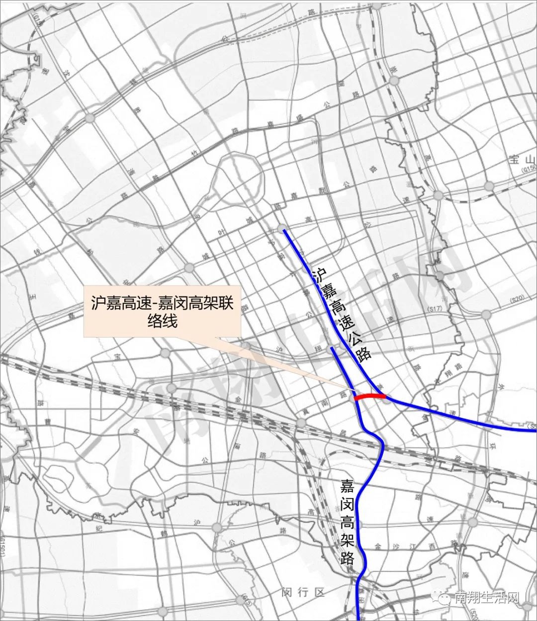 是在外环西侧形成沪嘉高速-嘉闵高架平行通道的重要环节和完善上海