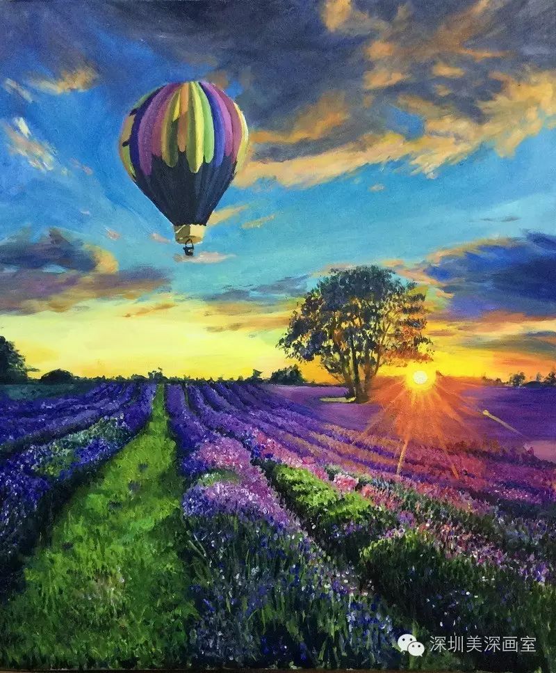 陈芷薇《花海》 丙烯  60×50cm