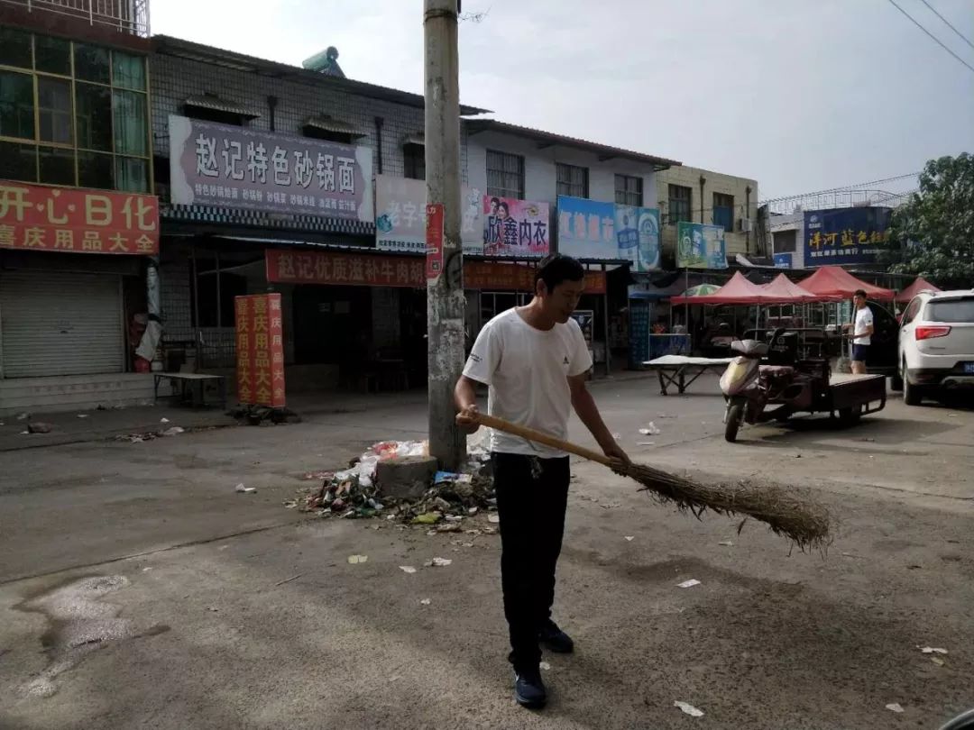 示范区大王镇:清洁家园 明亮街道