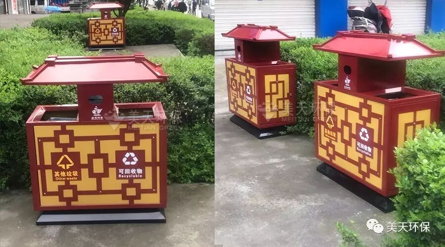 湖南钢板垃圾桶