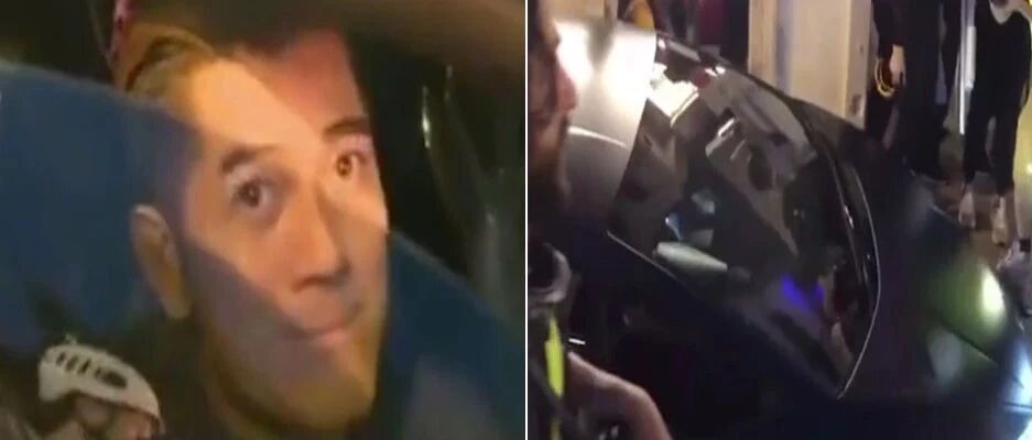 郭富城驾兰博基尼被堵铜锣湾