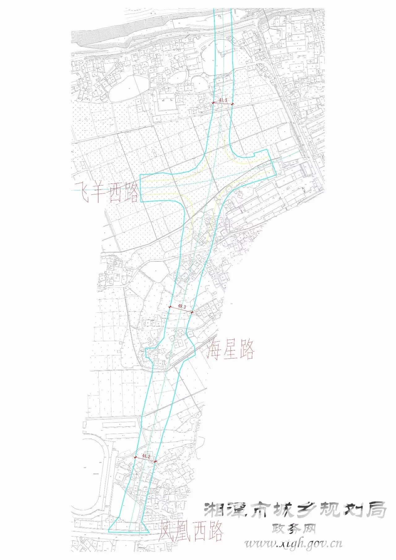 湘潭到易俗河,花石的新建道路正在公示中