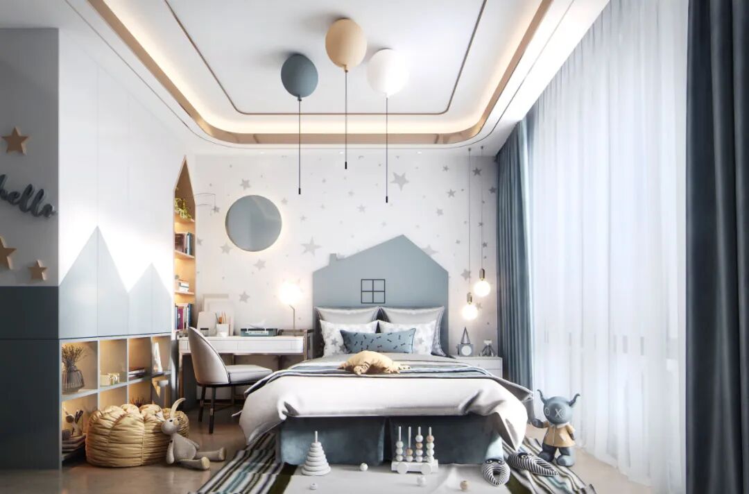 欧普厨柜 儿童房装修设计效果图_18