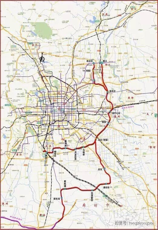 s6最新走向曝光:通州r1,规划北线等多条新地铁有了细节 快看是否你家