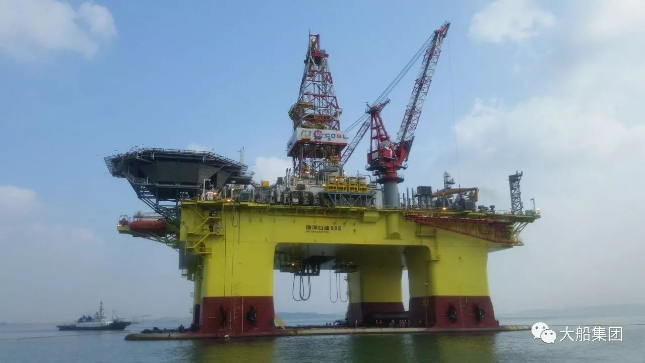【践行十九大】大船集团a5000型深水半潜式钻井平台圆满完成海试 船东
