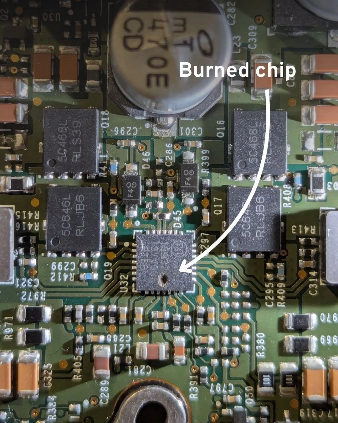 图14：烧毁的芯片