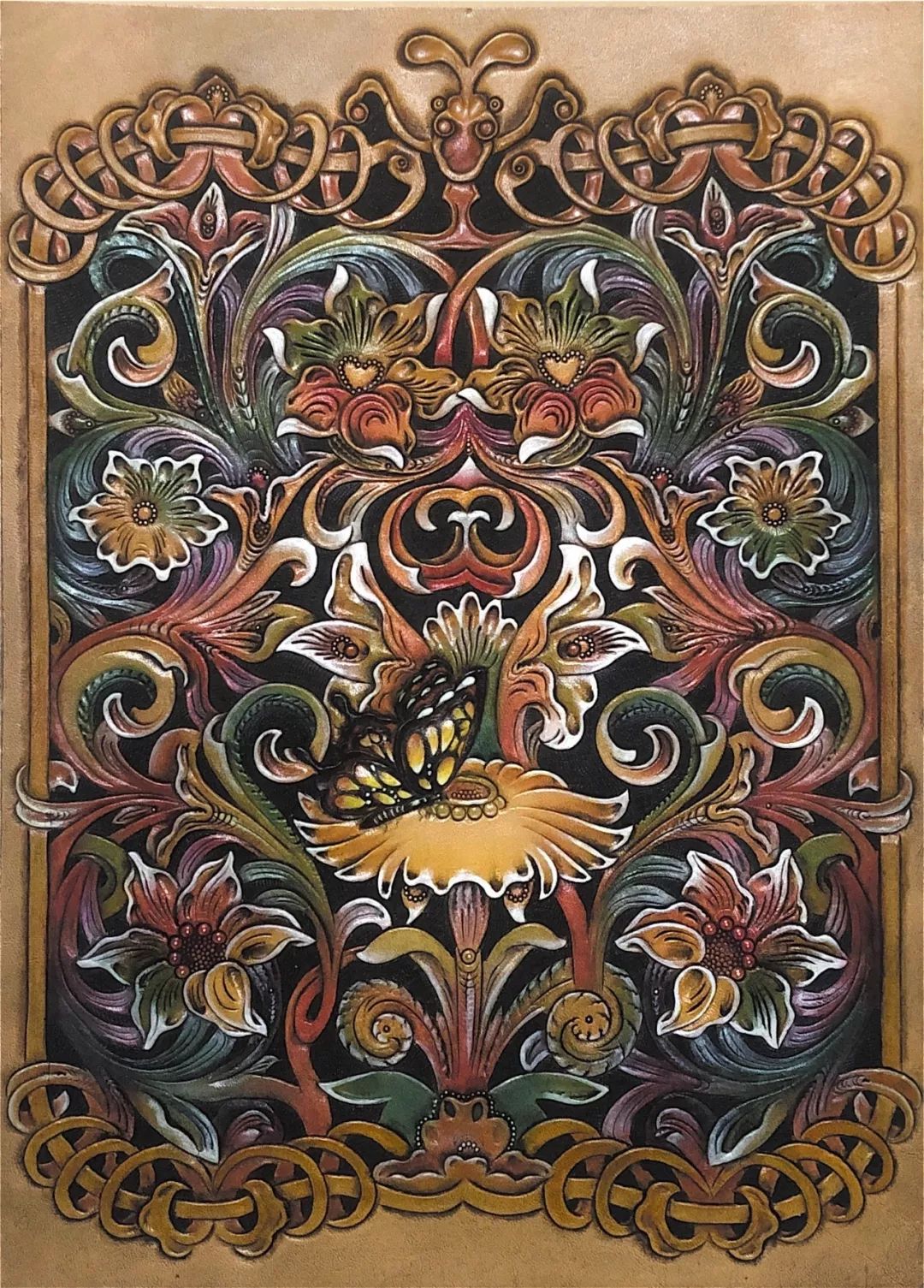 2019a4皮雕工艺设计大赛暨皮雕工艺展优秀作品公布