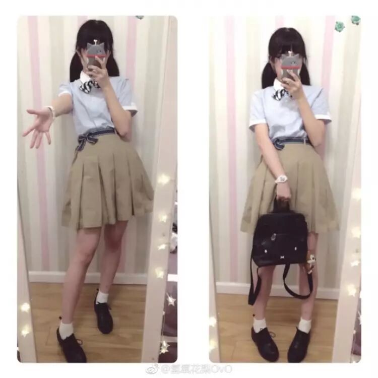 对了,学校曾经澄清过,网上传播的校服并非苏州中学统一校服,而是该