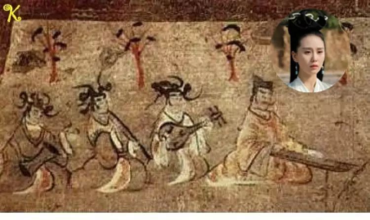 来自和西魏同时期的政权晋朝的敦煌壁画,名叫《燕居行乐图》,是不是和