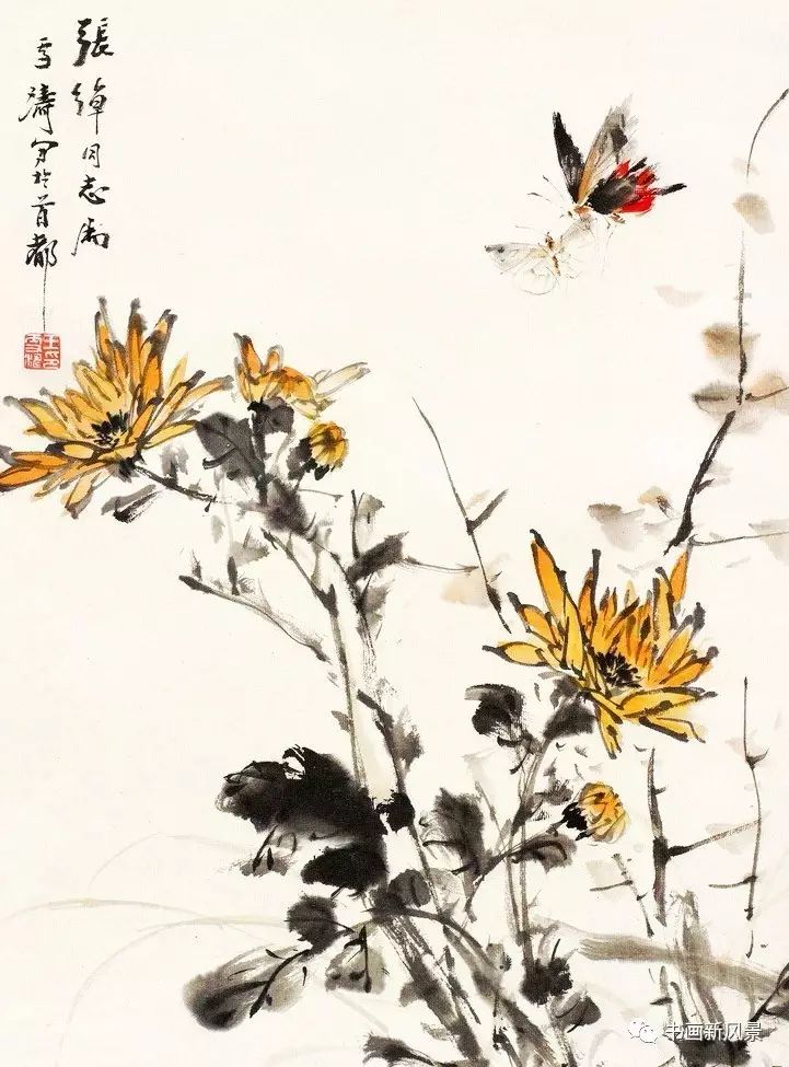 王雪涛(1903--1982),中国现代著名小写意花鸟画大师.